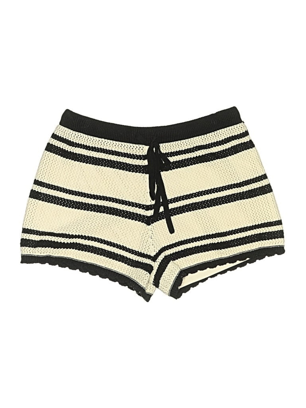 Universal Thread Cream & Black Striped Knit Women’s Shorts